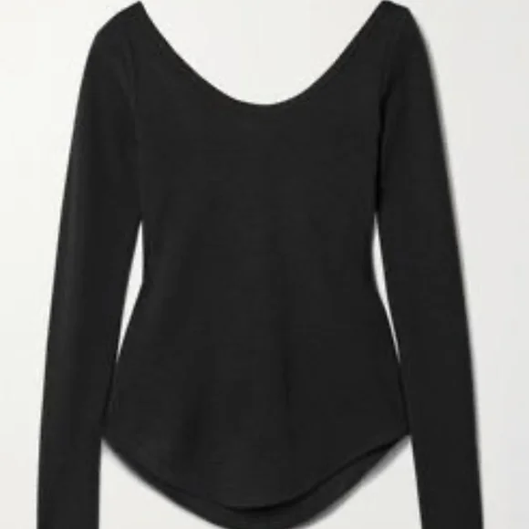 FRANCES DE LOURDES Aurelia Wool Blend Jersey Top - Picture 5 of 7